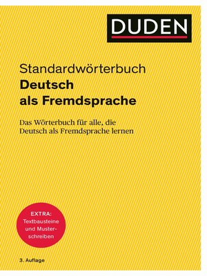 cover image of Duden – Deutsch als Fremdsprache – Standardwörterbuch